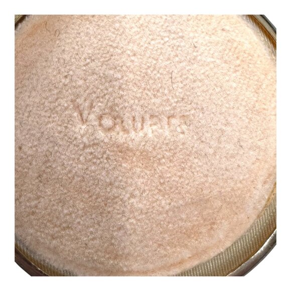 Vintage 1940s Gold Powder Compact Volupte Watchcase Black Tassel Clock READ - Picture 8 of 9